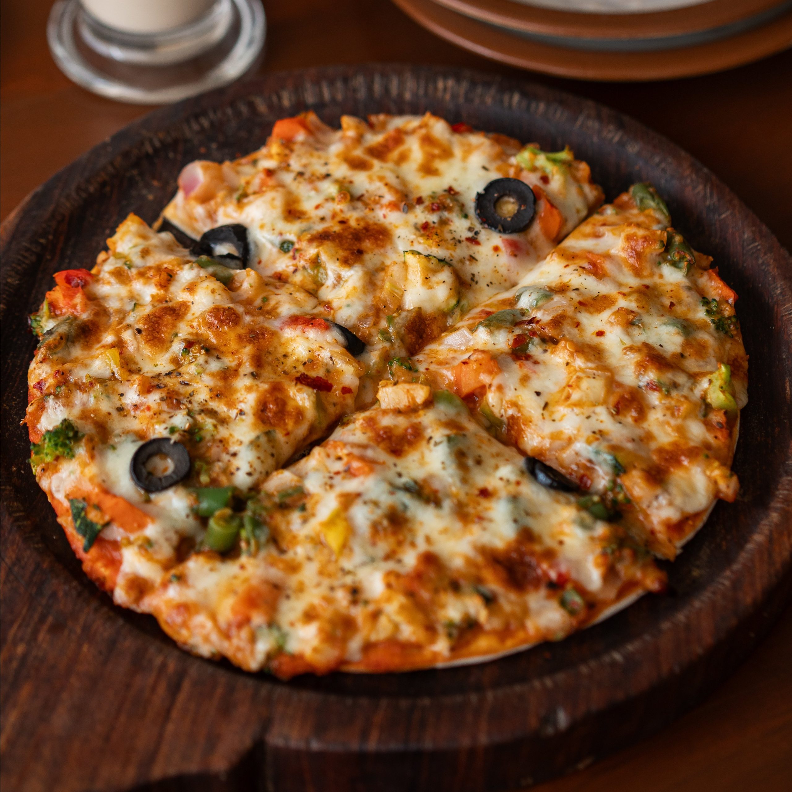 Paneer Tikka Pizza at The Gallery Cafe